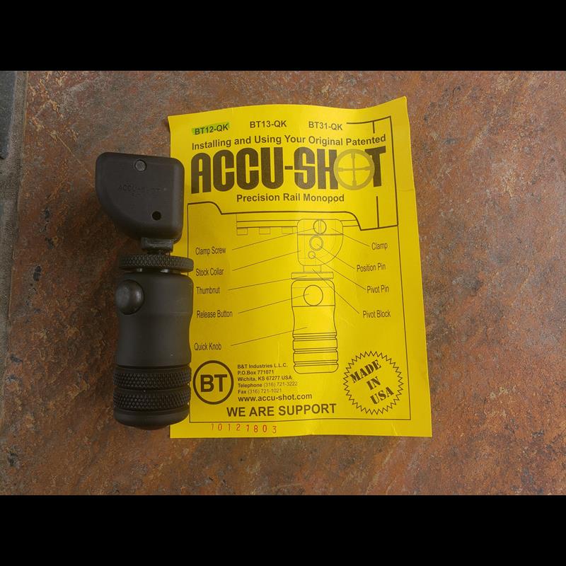 BT12QK Standard Height AccuShot ® Precision Rail Monopod