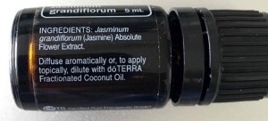 doTERRA Jasmine is 100% Jasmine Absolute. Nothing added or taken away.